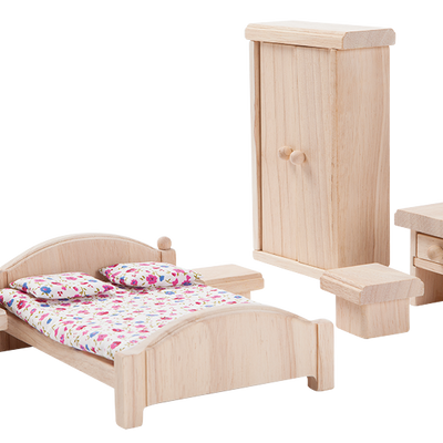 Set Mini Muebles - Dormitorio Matrimonial Clásico